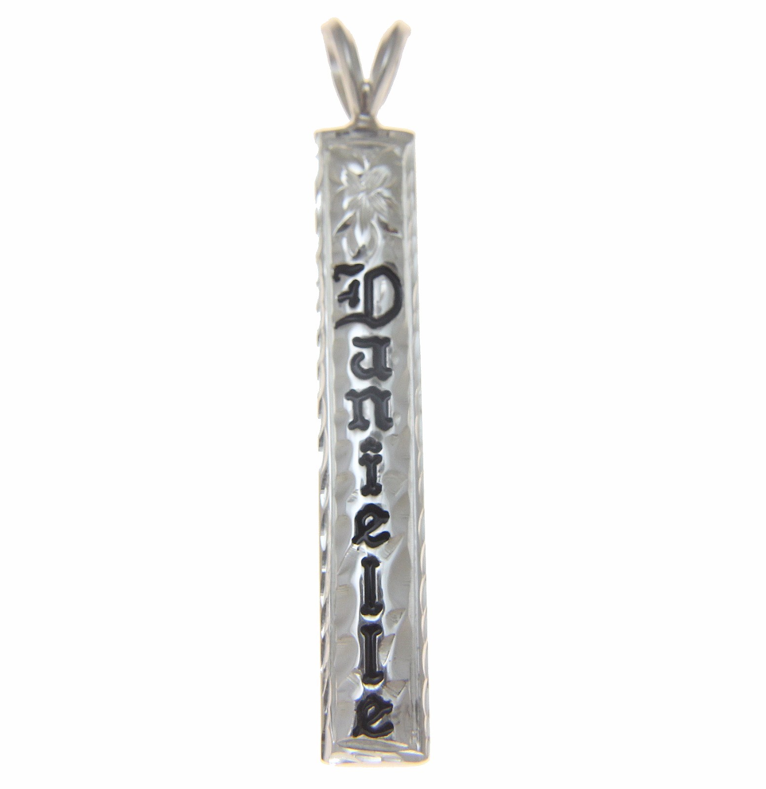 SILVER 925 CUSTOM MADE PERSONALIZED NAME HAWAIIAN HEIRLOOM PENDANT 8MM 1.5″