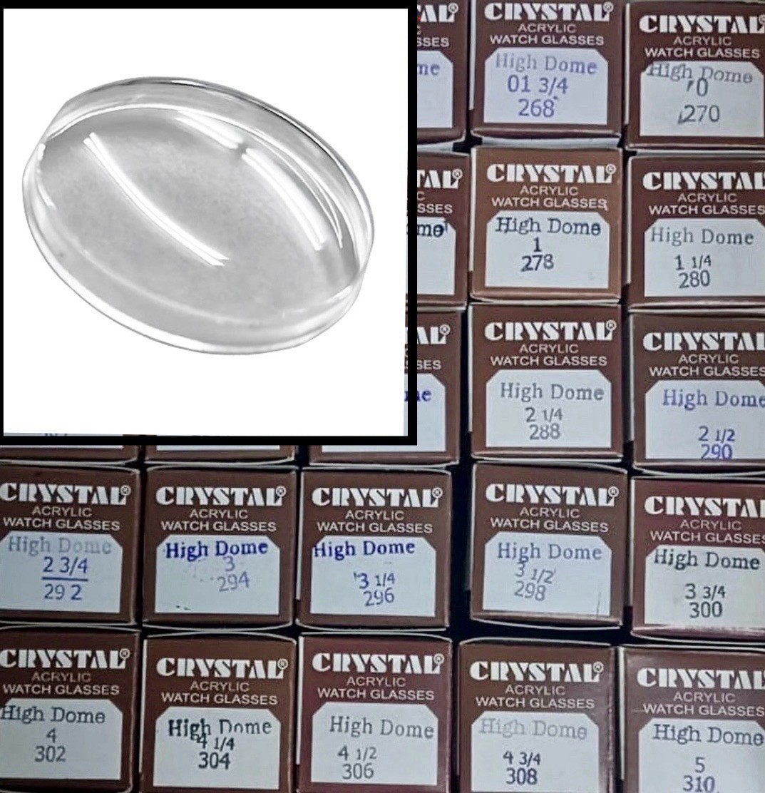 Replacement Acrylic Watch Crystals – 26.2mm to 31.0mm -High Dome – 1 Pc