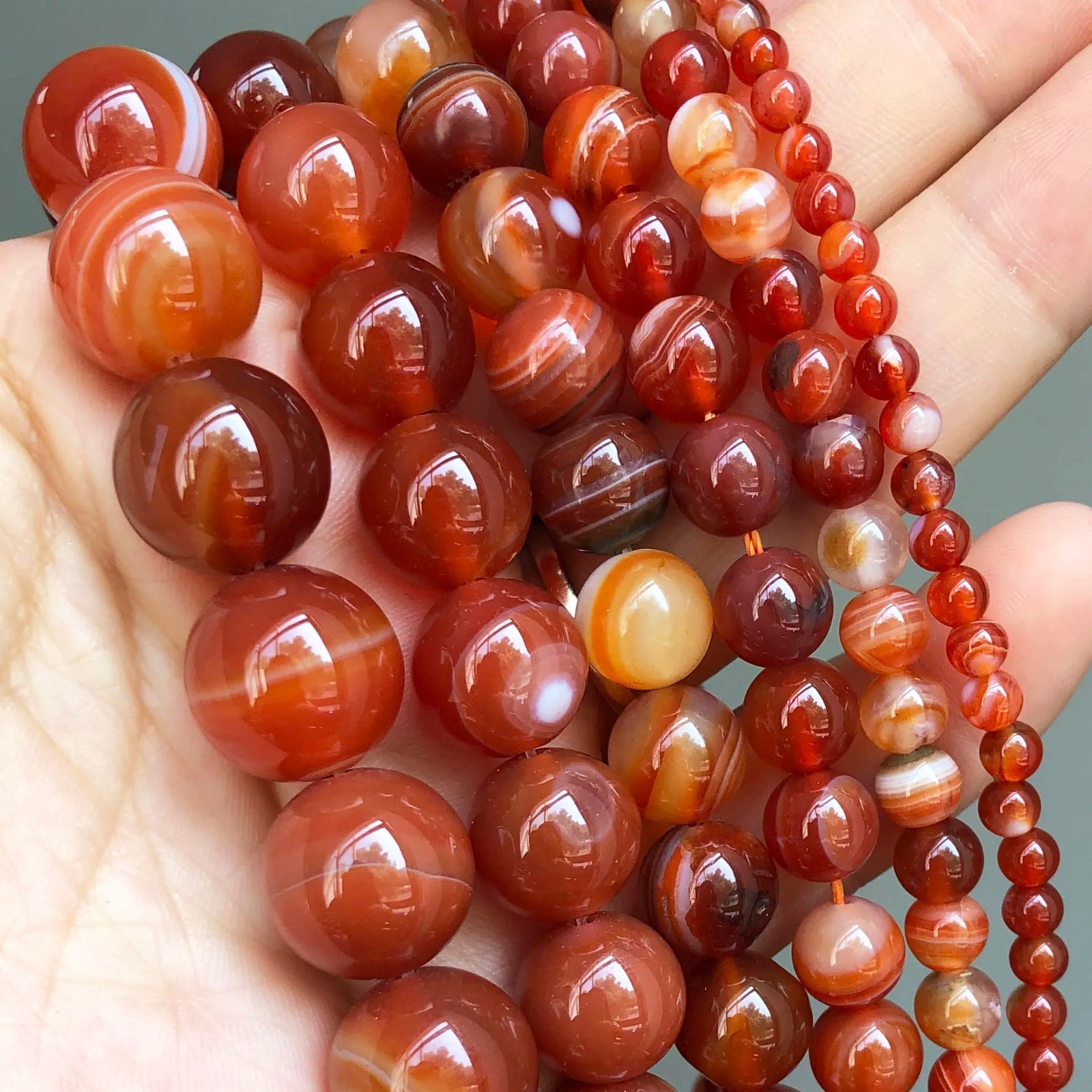Series I lot natural gemstone spacer loose beads 4mm 6mm 8mm 10mm 12mm stone DIY