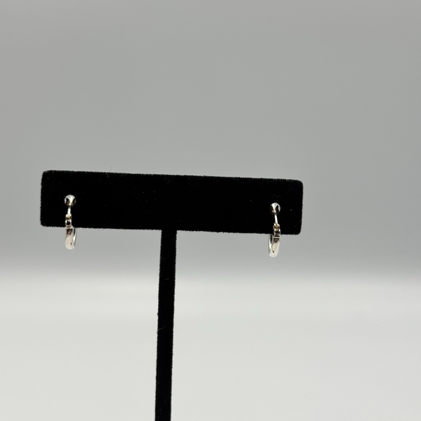 Kezef Creations Sterling Silver 9.7mm Hoop Earrings, 1g