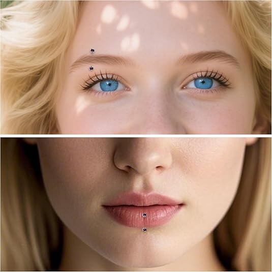 16G 18G 20G Surgical Steel Nose Ring Lip Ear Eyebrow Tragus Helix Stud Piercing