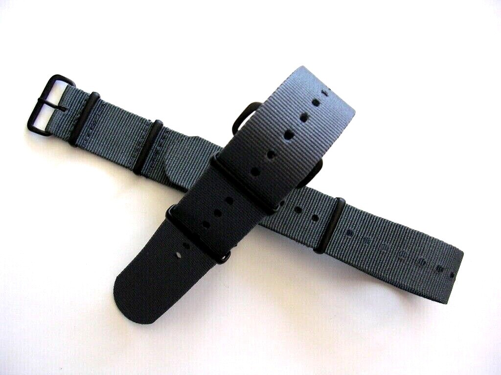 NATO® strap G10 British Admiralty Grey PVD military watchband RAF Bond IW SUISSE