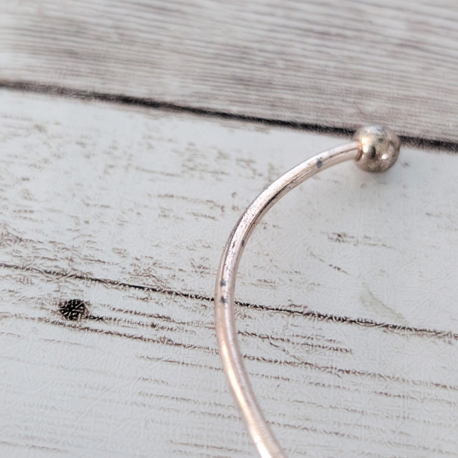 Very Light Shade of Rose Gold Tone Knot Bracelet – Condition Issues