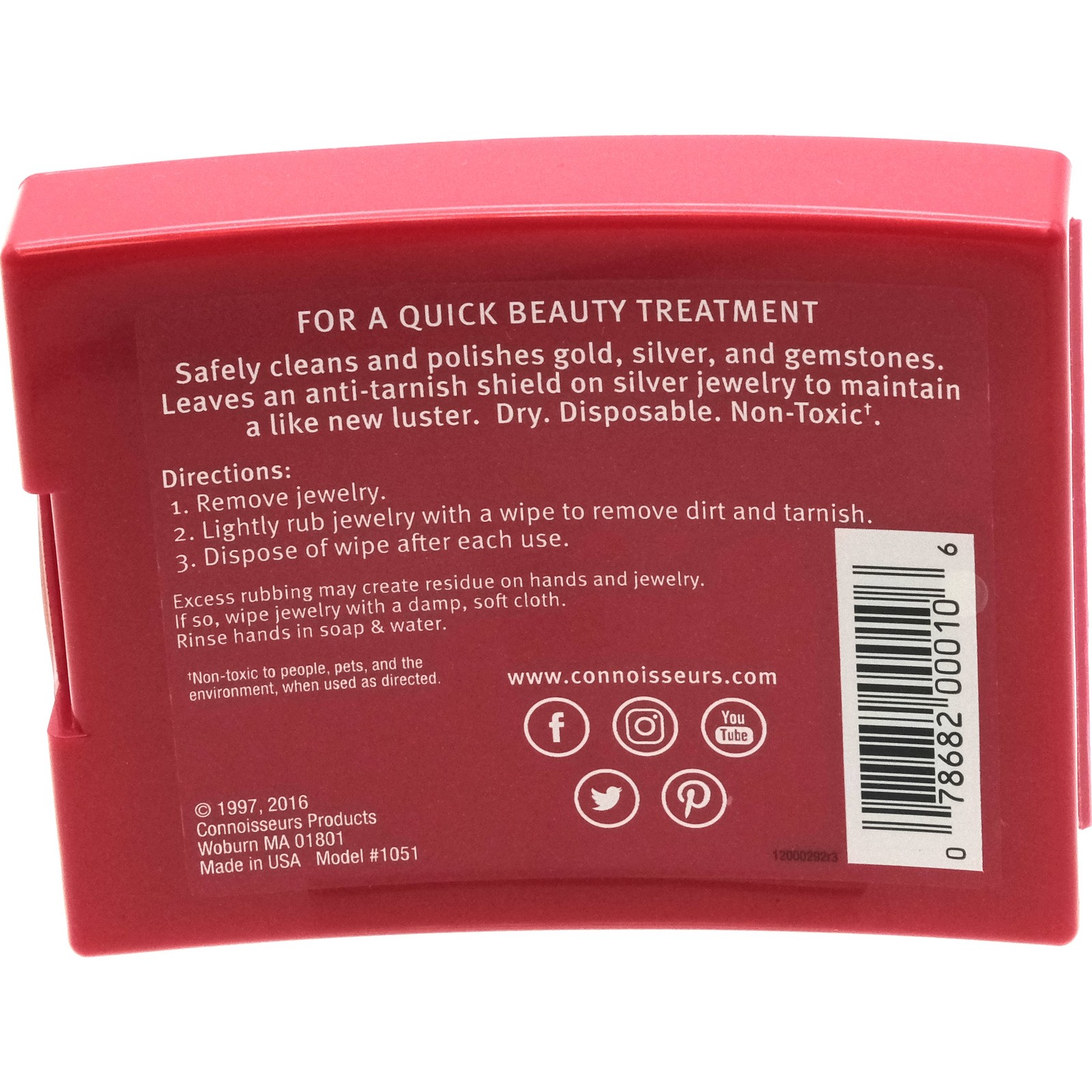 Connoisseurs Jewelry Wipes – 6 Boxes of 25