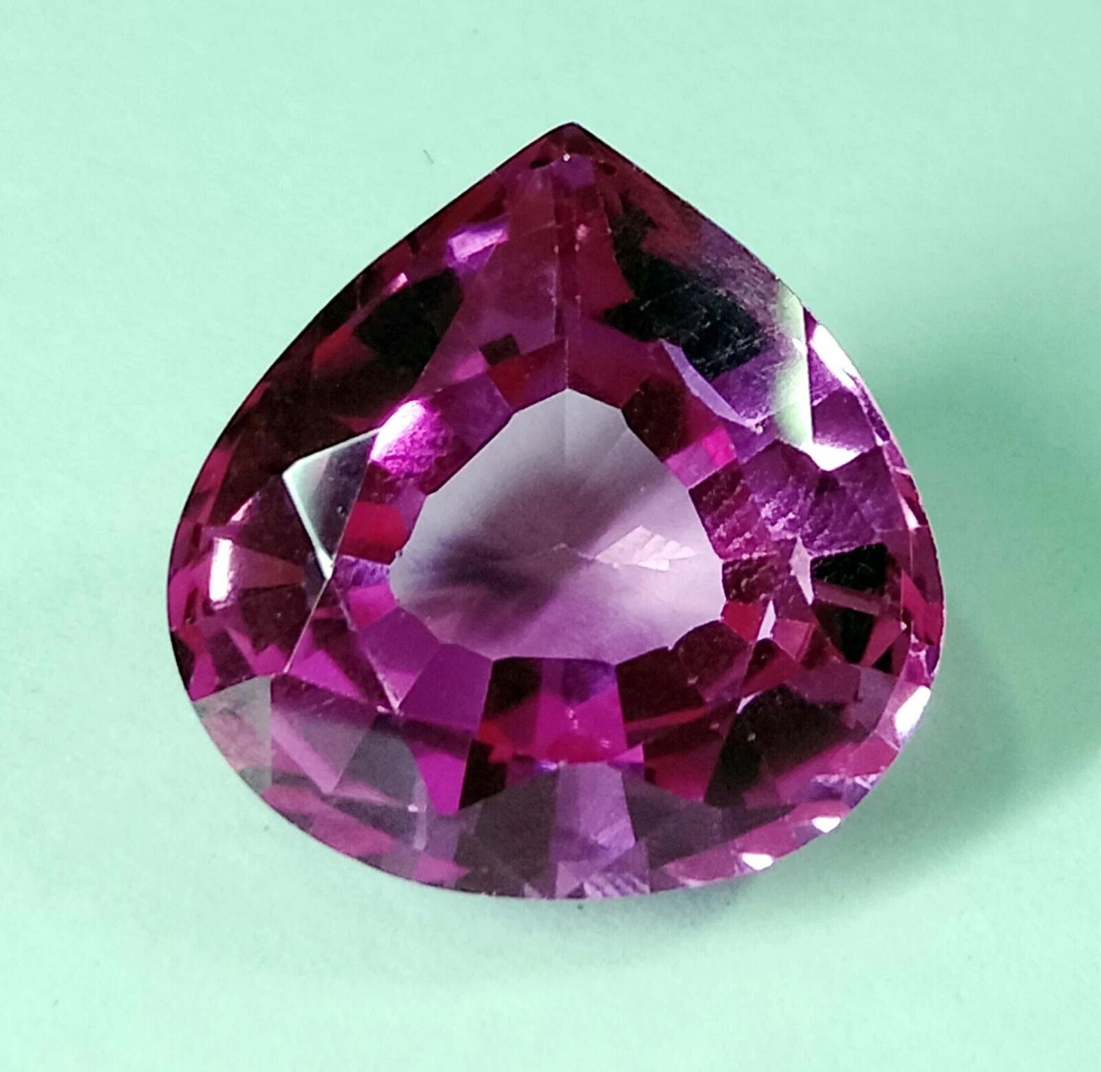 Sparkling Pink Sapphire For Jewelry Pear Cut 12+ Ct Certified EGL Loose Gemstone
