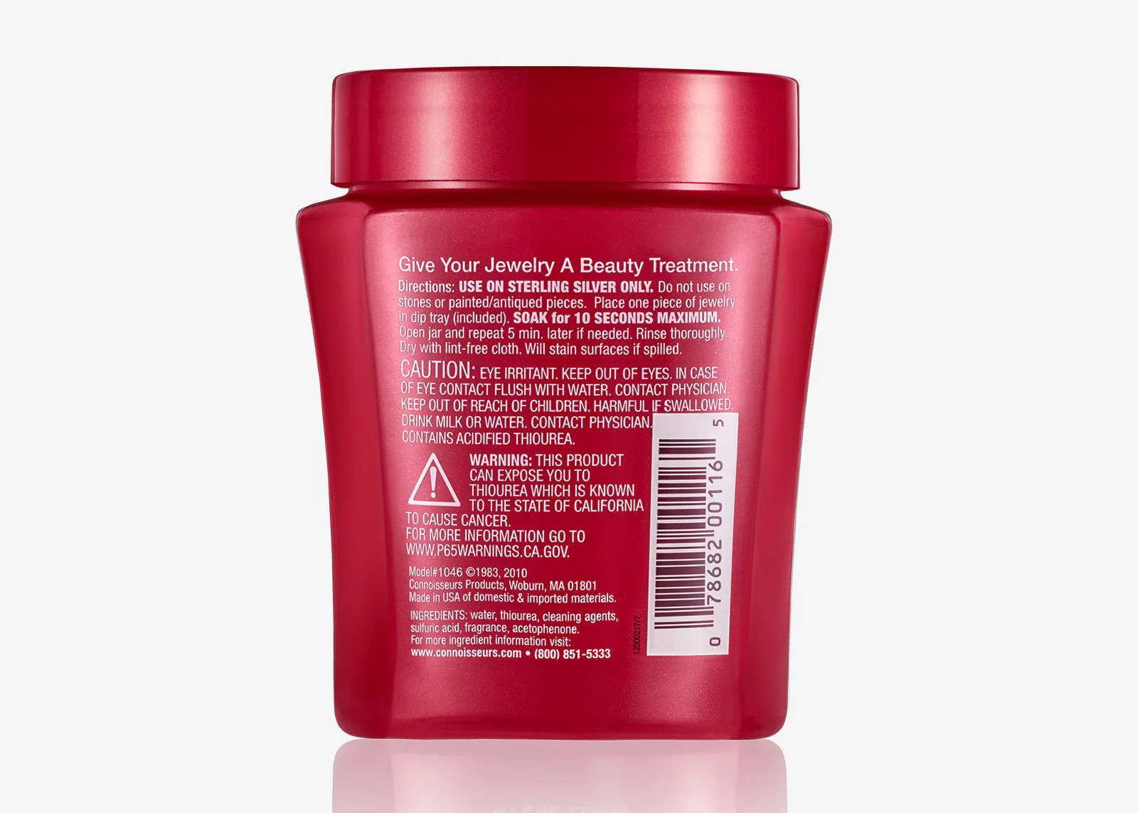 Connoisseurs Silver Jewelry Cleaner, Liquid Dip Jewelry Cleaner in Red Jar