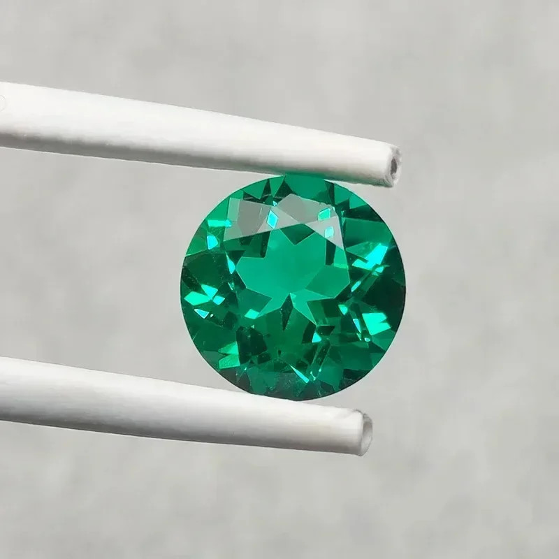 Lab Grown Columbia Emerald 0.5-10ct Round Cut VVS1 for Jewelry Making AGL