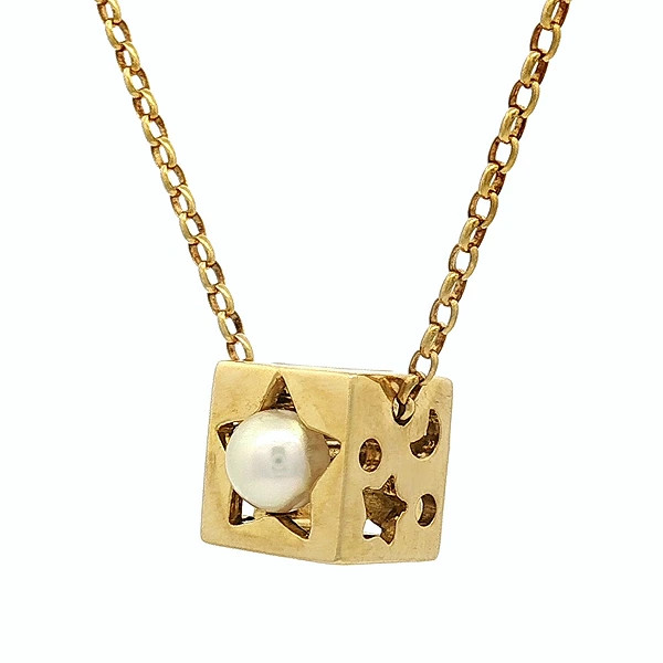 MIKIMOTO returns accepted Moon & Star Akoya pearl 5.0mm necklace K18YG