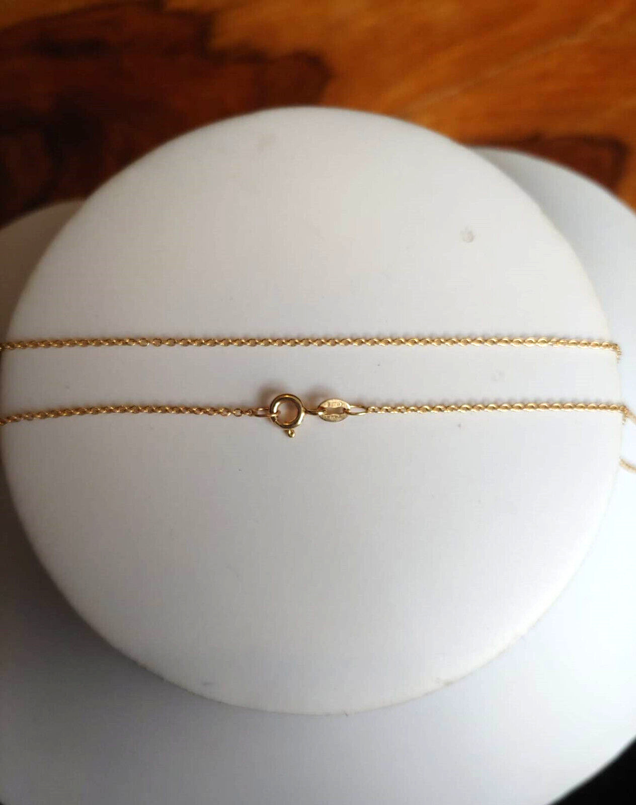 9ct Yellow Gold Trace Chain 1.2 Grams 16 Inch / 40cm NEW