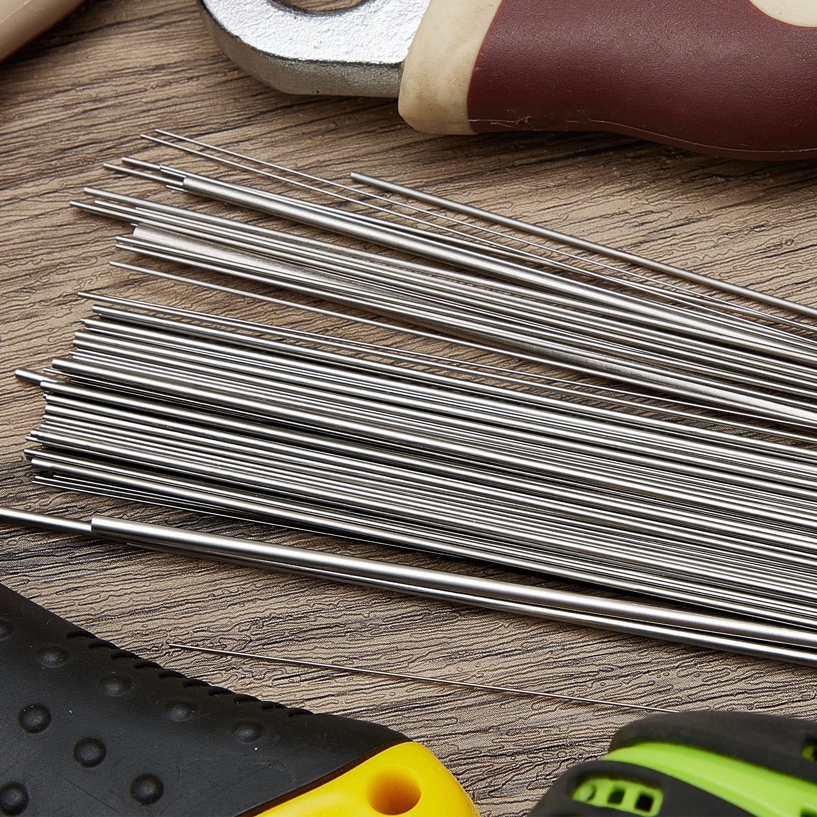 Stainless Steel Spring Wire Assortment 40 cm Music Wire 12 Sizes 104 Pcs