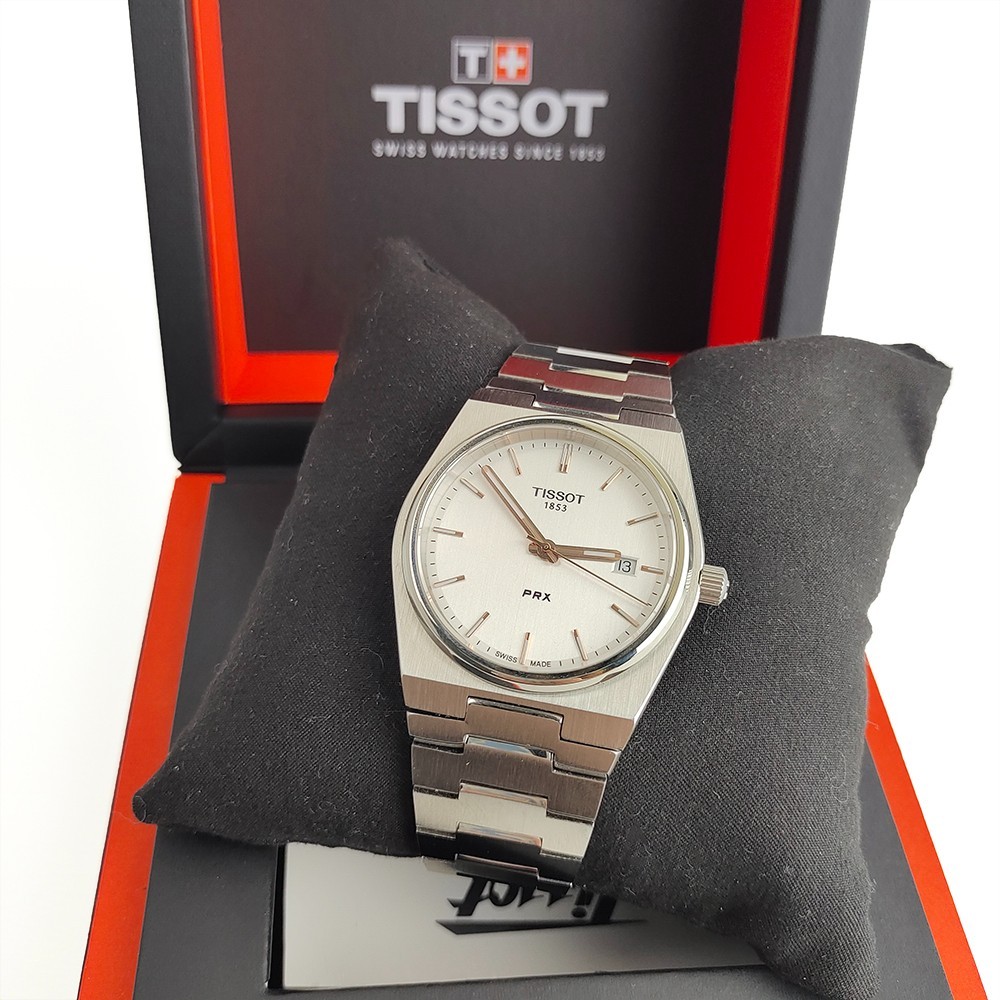 Tissot PRX 40mm Grey/Silver Dial Quartz Men’s calendar Watch T137.410.11.031.00