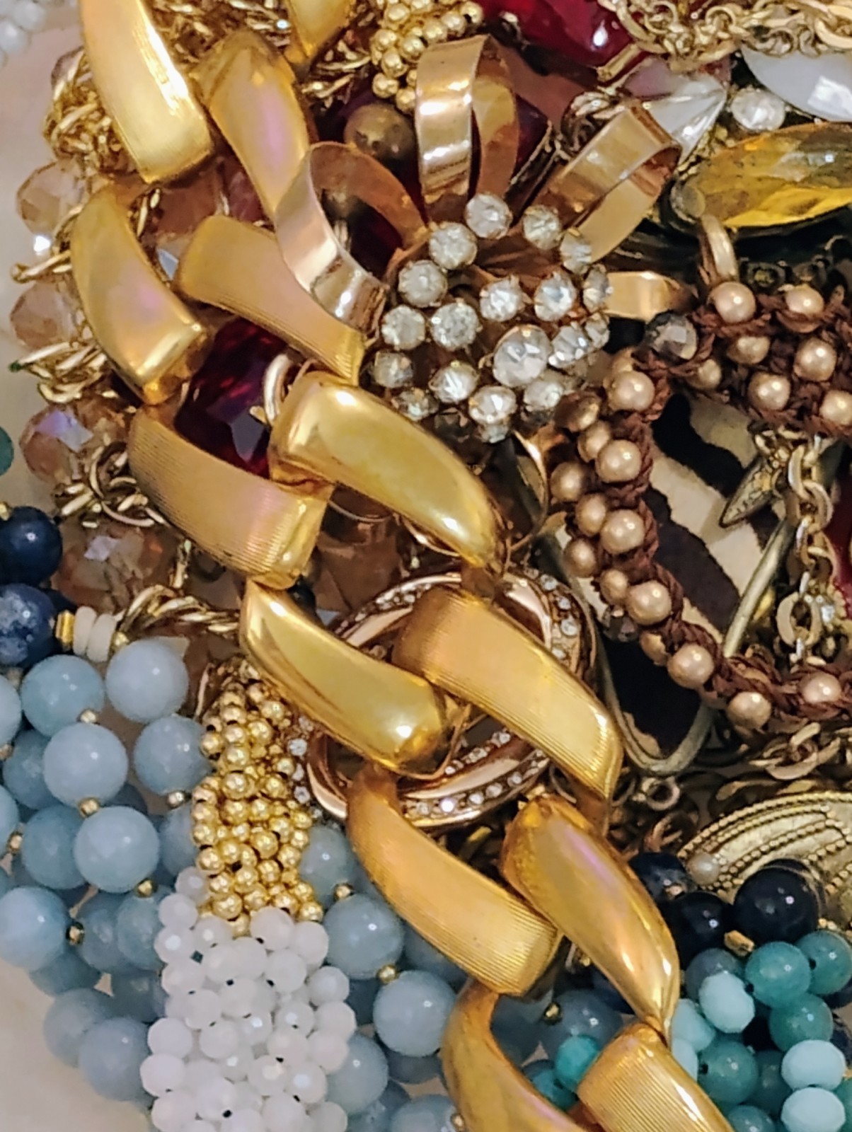 3 Pound Lb # Bulk Costume Fashion Jewelry Lot Junk Craft Resale Multi Purpose