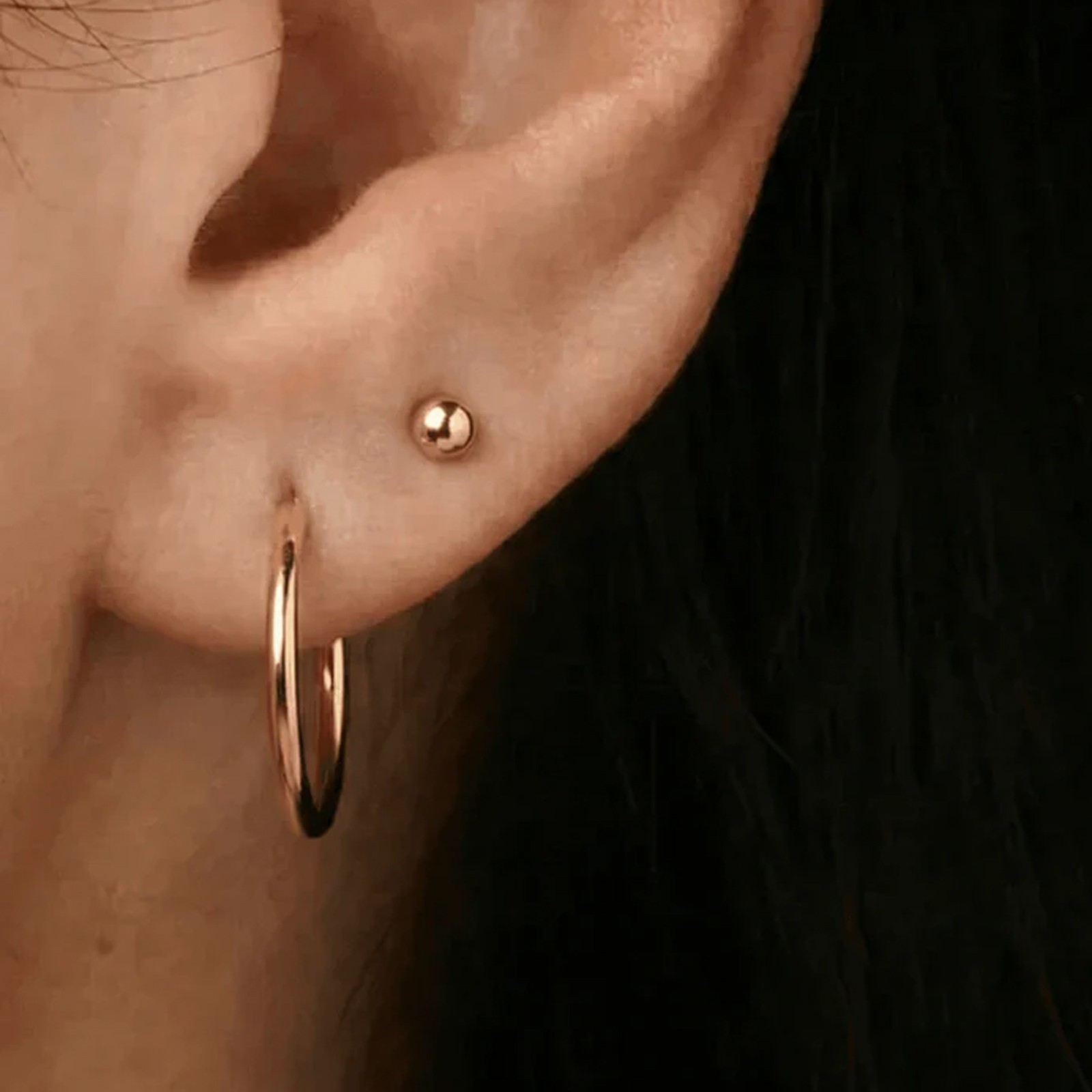 316L Surgical Steel Hinged Sleeper Hoop Rings Cartilage Helix Nose Earrings