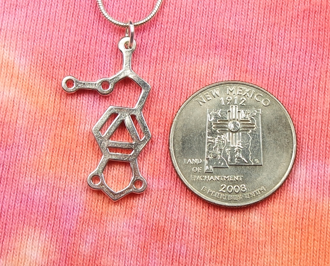 Ecstasy Molecule Necklace or Earrings, MDMA XTC House Party Festival Jewelry