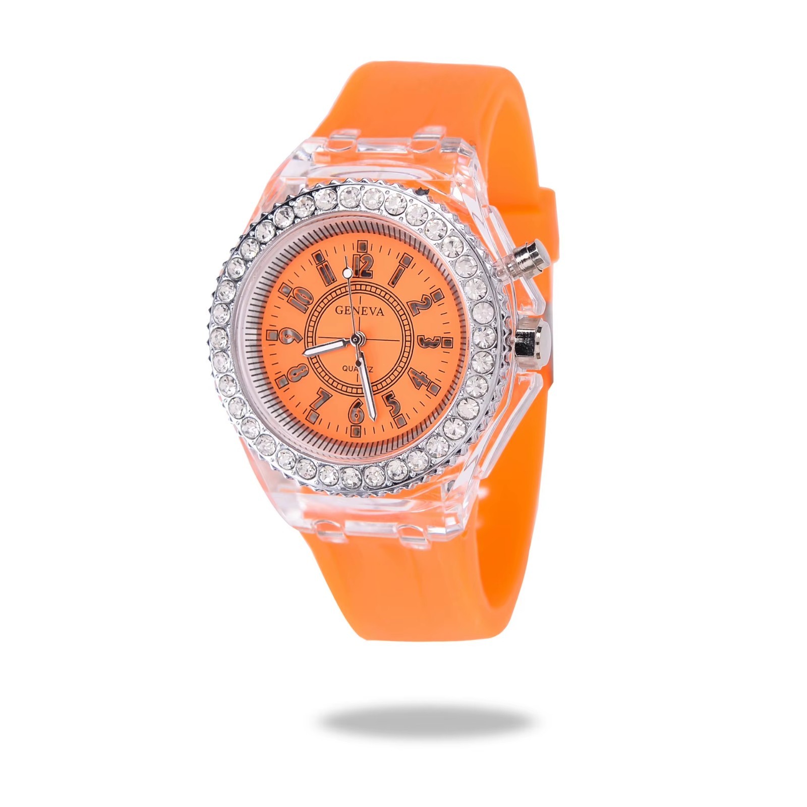 Light Flash Luminous Watches Women Men Boys Girls Silicone Wrist Watch