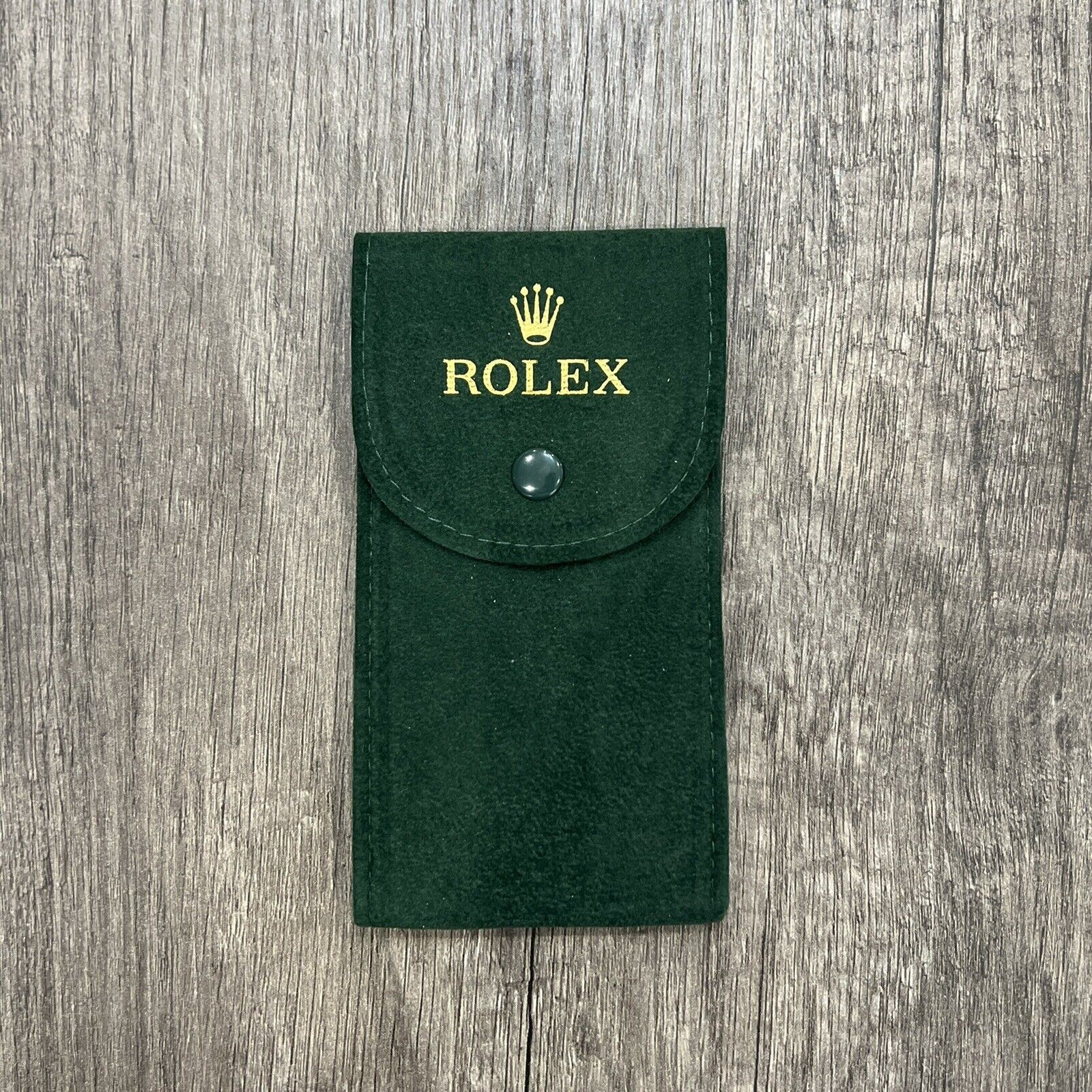 ROLEX GREEN SOFT VELVET TRAVEL POUCH – 1PC – SERVICE POUCH W/ INSER