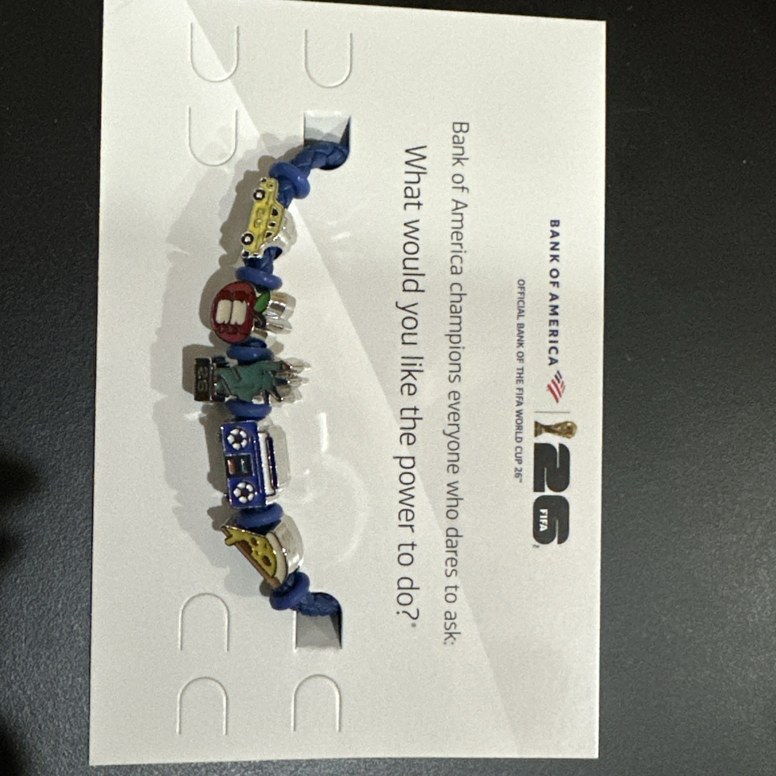 2026 FIFA World Cup Bank of America Charm Bracelet New York City Exclusive