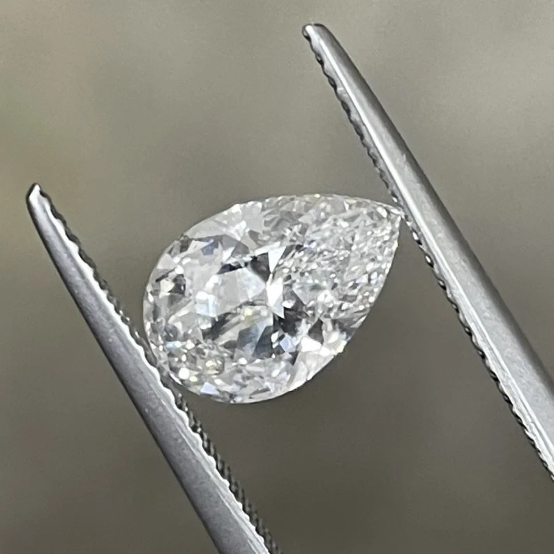 CERTIFIED 7.16 Ct Natural Diamond D Grade Pear LOOSE VVS1/ 17.5 mm