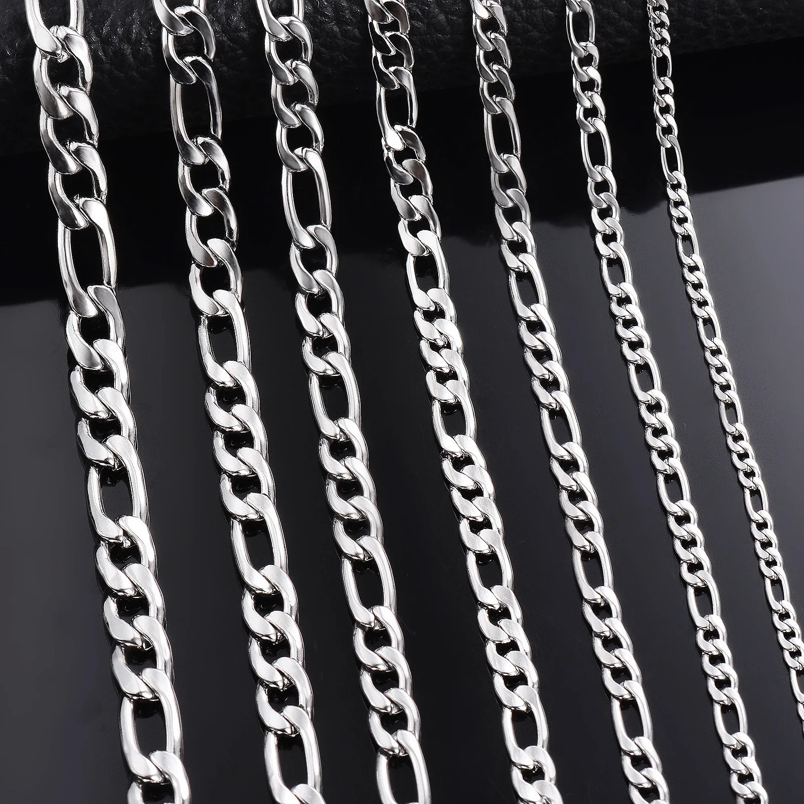 Men’s 925 Sterling Silver Necklace 2-12MM 40-75cm Classic Face Chain Jewelry NEW