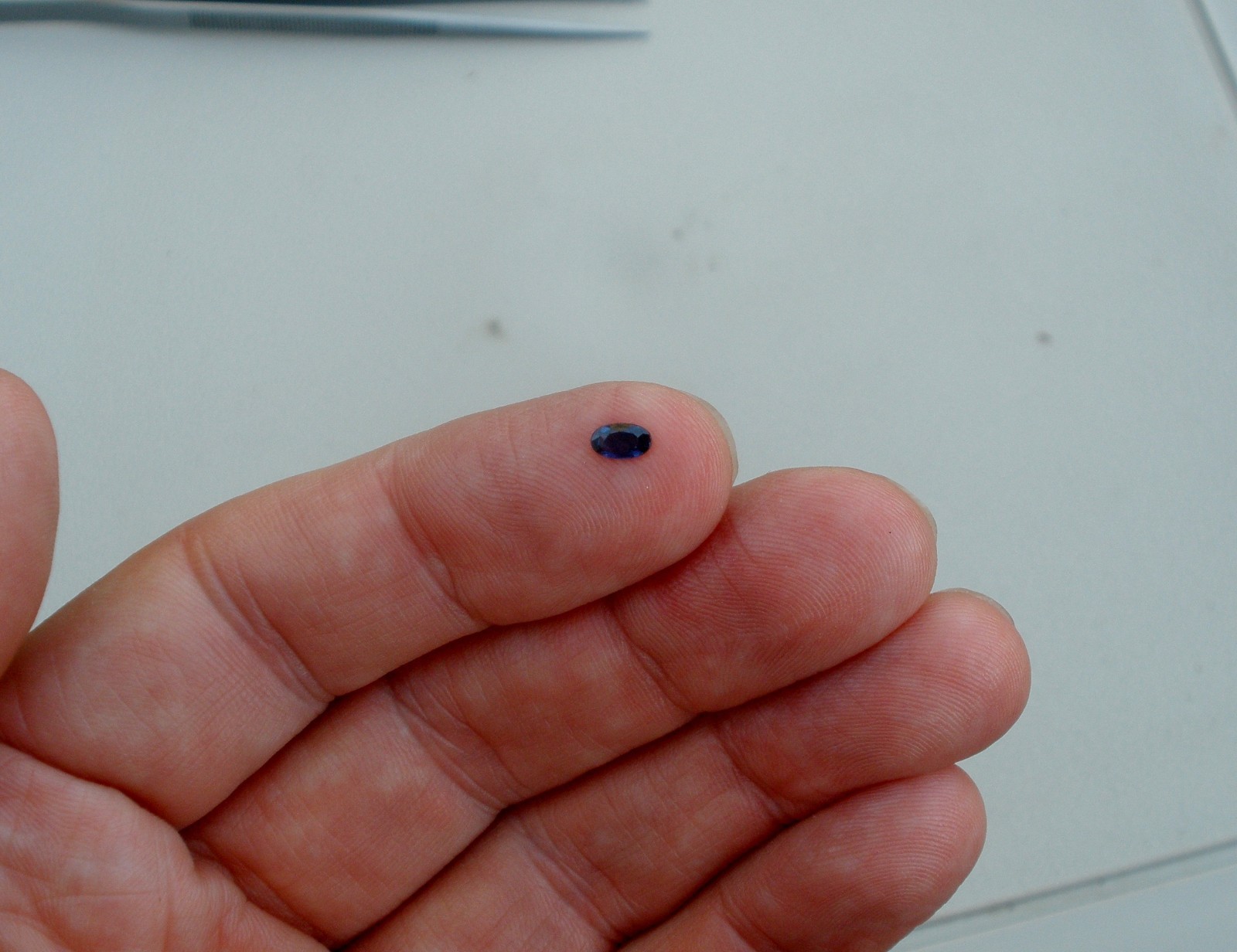 Blue Natural Sapphire Loose Faceted Oval Gem 5x3mm
