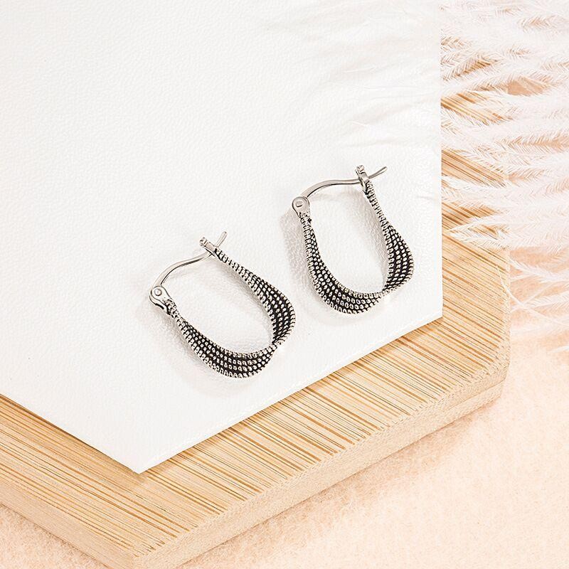 925 Sterling Silver Vintage Earrings for Women Hypoallergenic Party Jewelry Gift