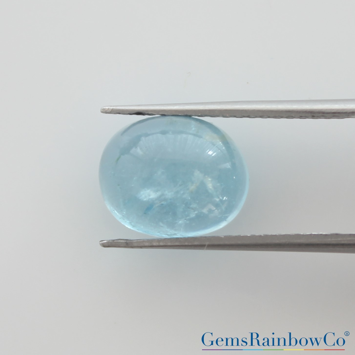 Natural Aquamarine Round and Oval Cabochon Loose Gemstones AAA Quality