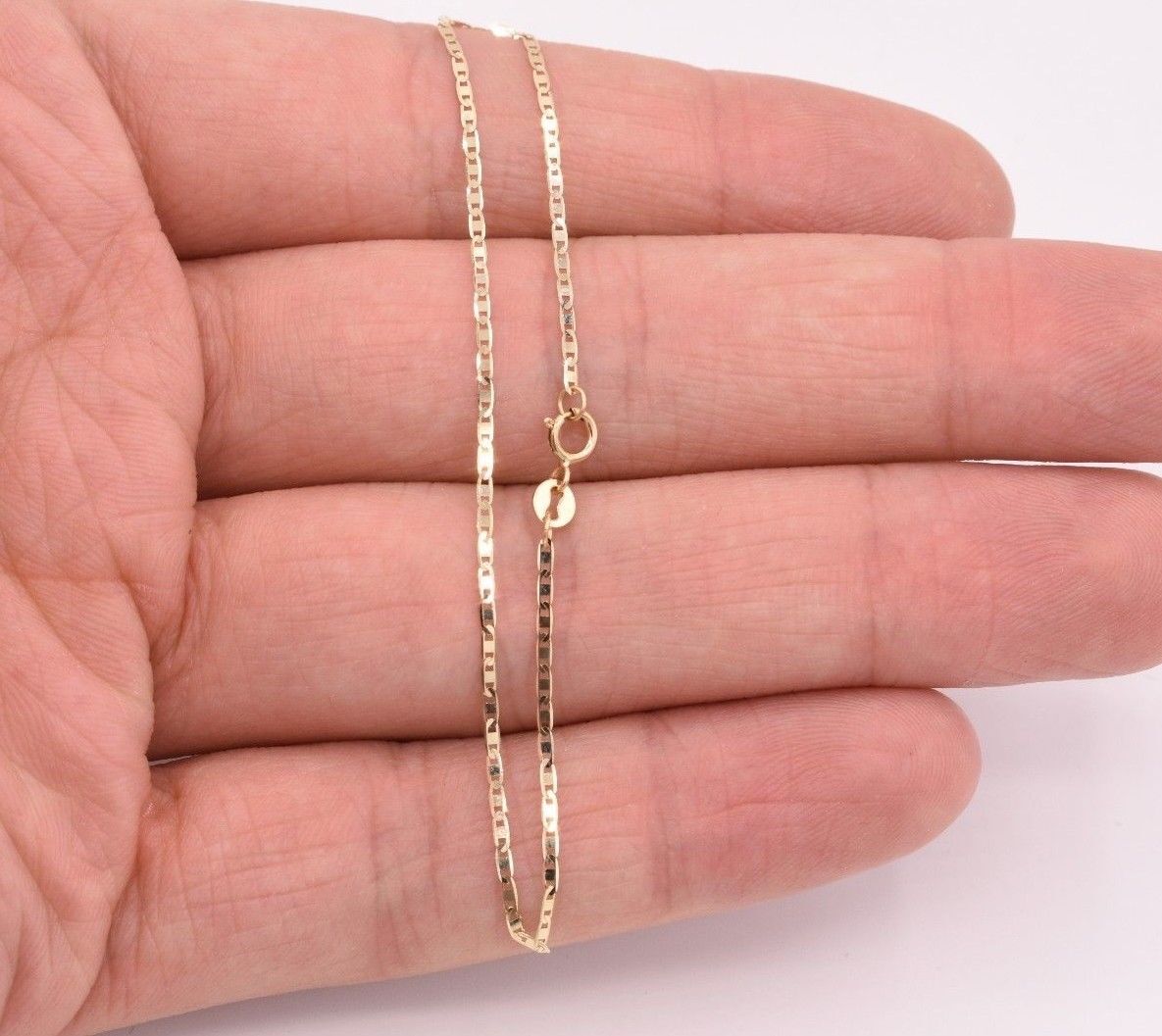 7″ Mariner Anchor Link Chain Bracelet Real Solid 10K Yellow Gold
