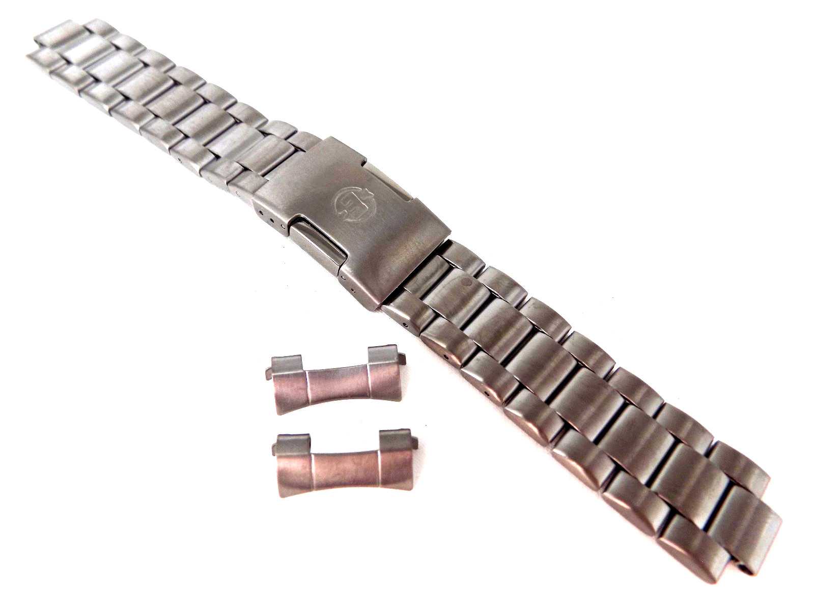 New Timex Expedition Watch Band T49937 20mm Gun Metal Stainless Bracelet 7.5″