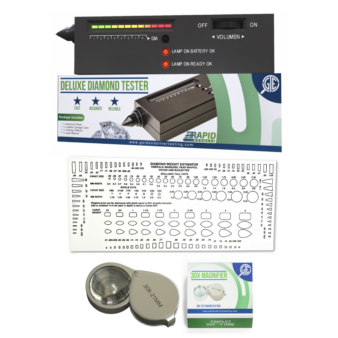 Gold Silver Testing Kit Electronic Scale Diamond Tester Digital Jewelry Cleaner