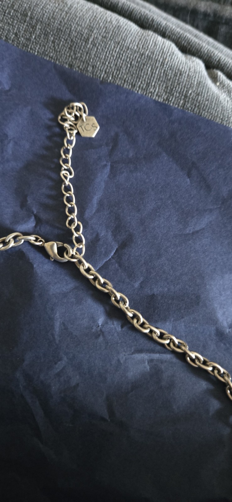 Swarovski crystal necklace, silver plated