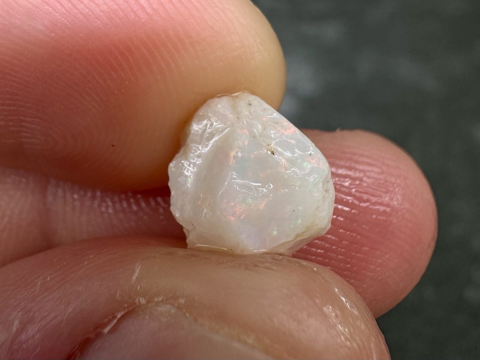 156ct Mintabie Australian Opal Rough Parcel 22pcs Multicolor Old Stock 1oz White