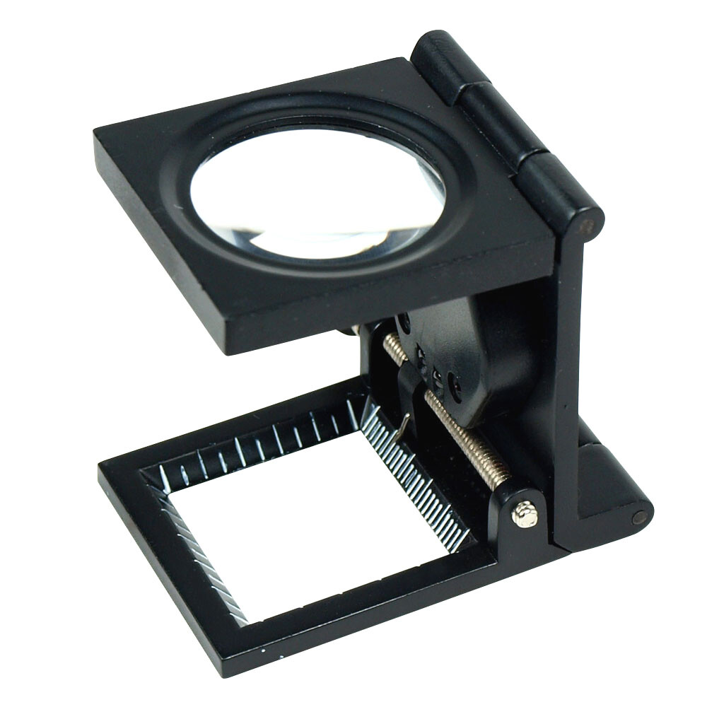 10X 30mm Foldable Lighted Magnifier / Loupe Jewelry Photo Sewing Thread Counter