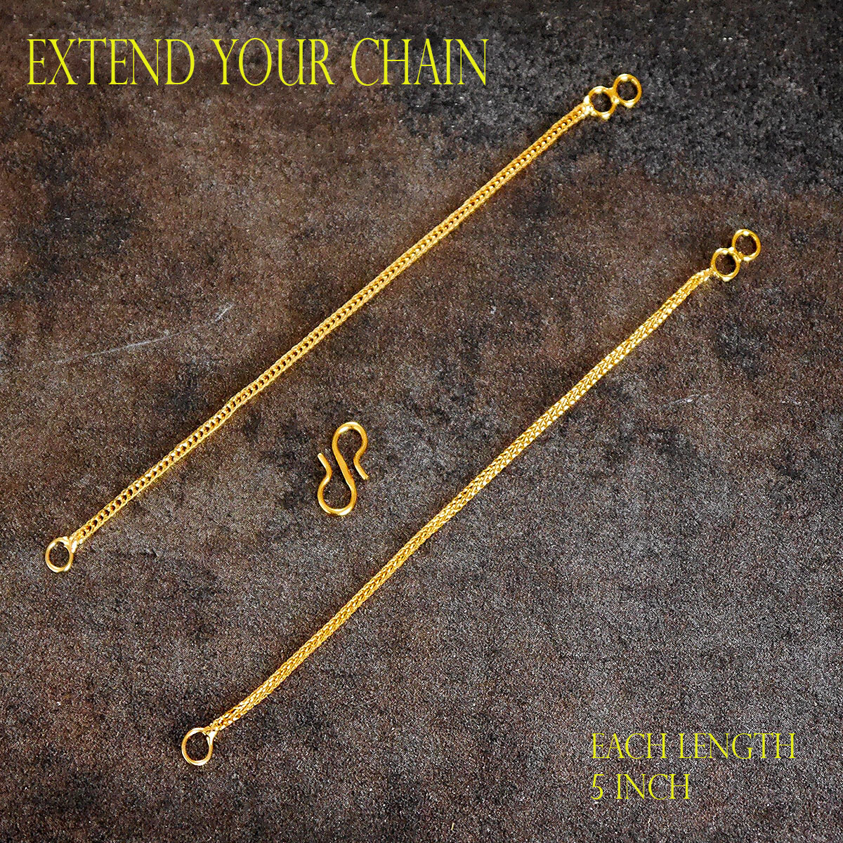 18ct Gold Extension Safety Necklace/Bracelet/ Chain Extender GOLD PLATED
