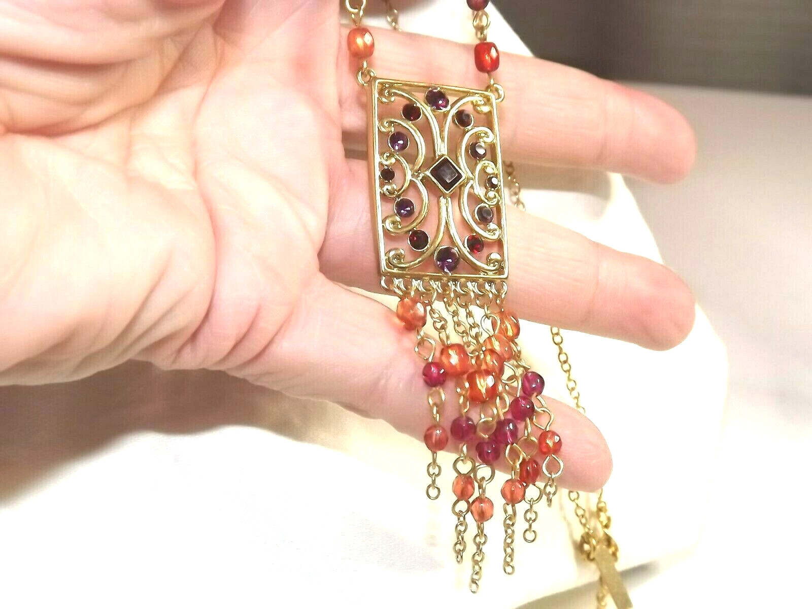 August Max Necklace Gold Tone Bohemian