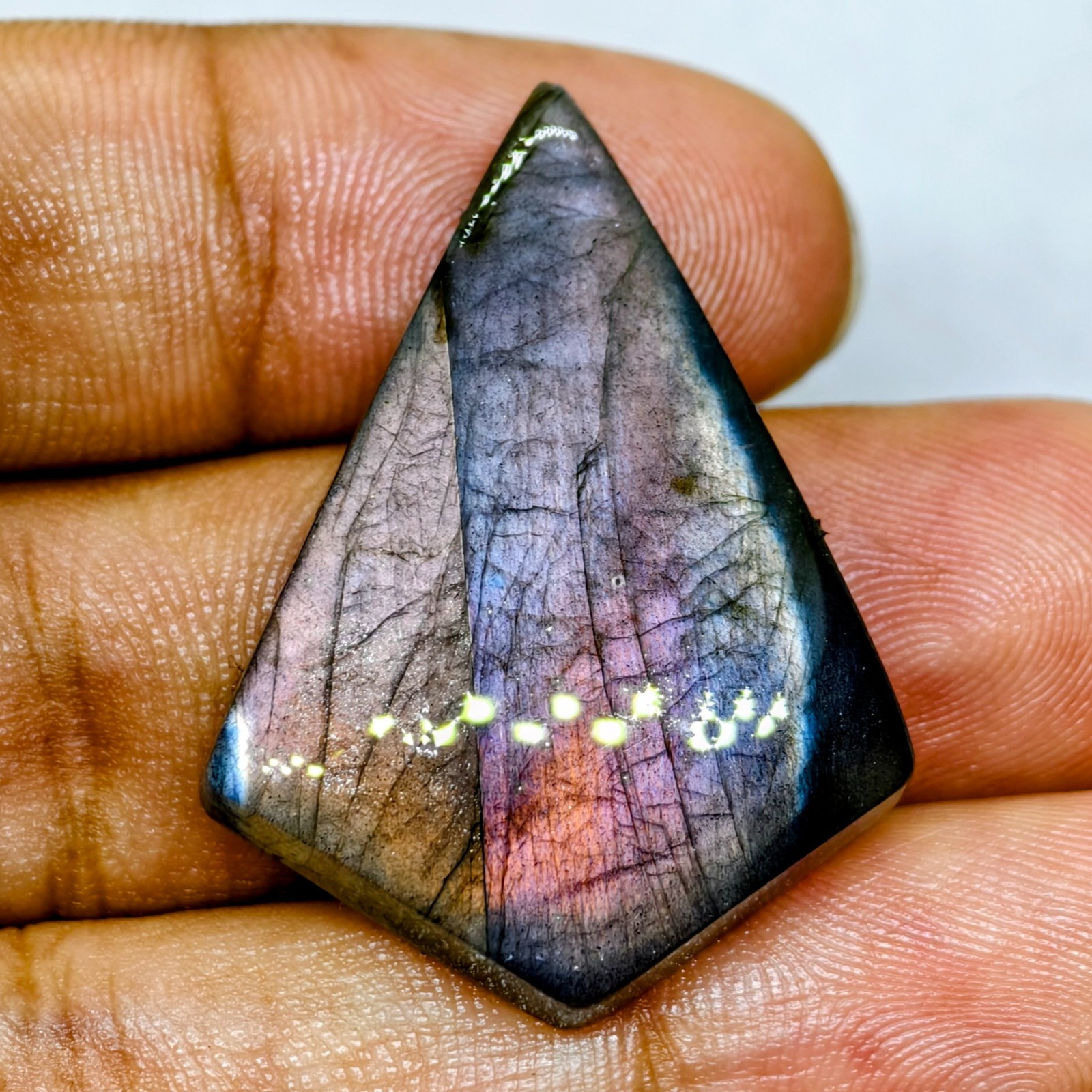 40 Cts Natural Labradorite Cabochon Gemstone For Jewelry 35.9x26x6.7 MM
