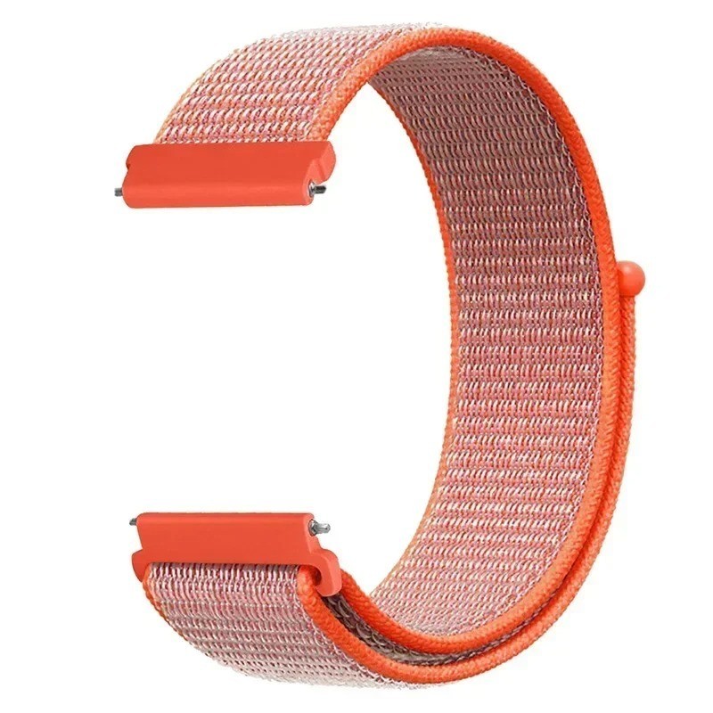 20mm 22mm Woven Nylon Sport Loop Watch Band Strap W/ Quick Release Spring Pins