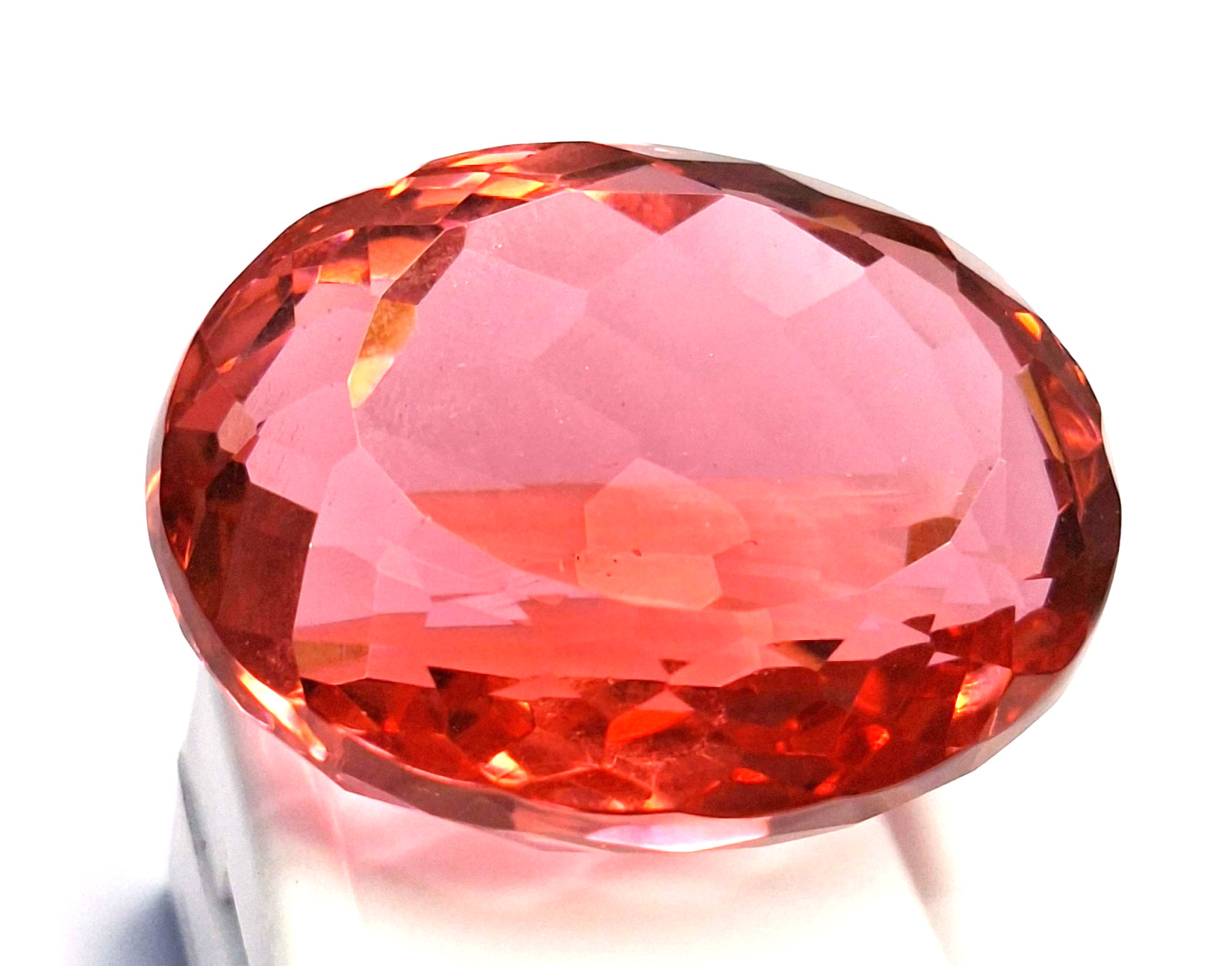 Padparadscha Sapphire Oval Cut Natural 179-181 Ct Certified Loose Gemstone SP608