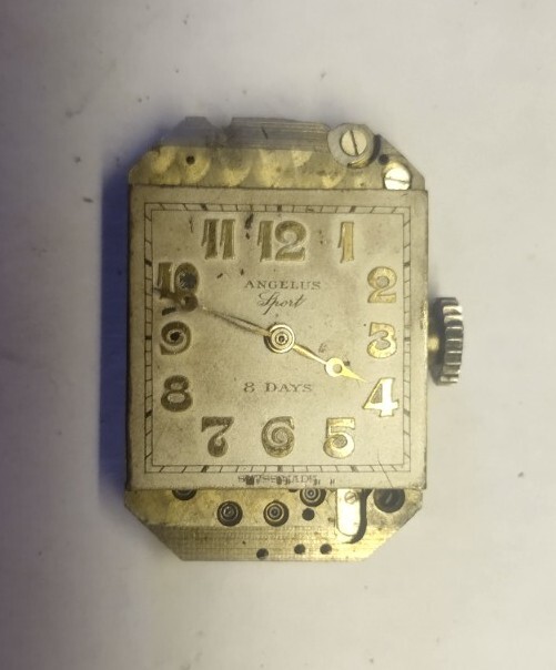 Angelus 8 Days Sport wristwatch movement c.30s
