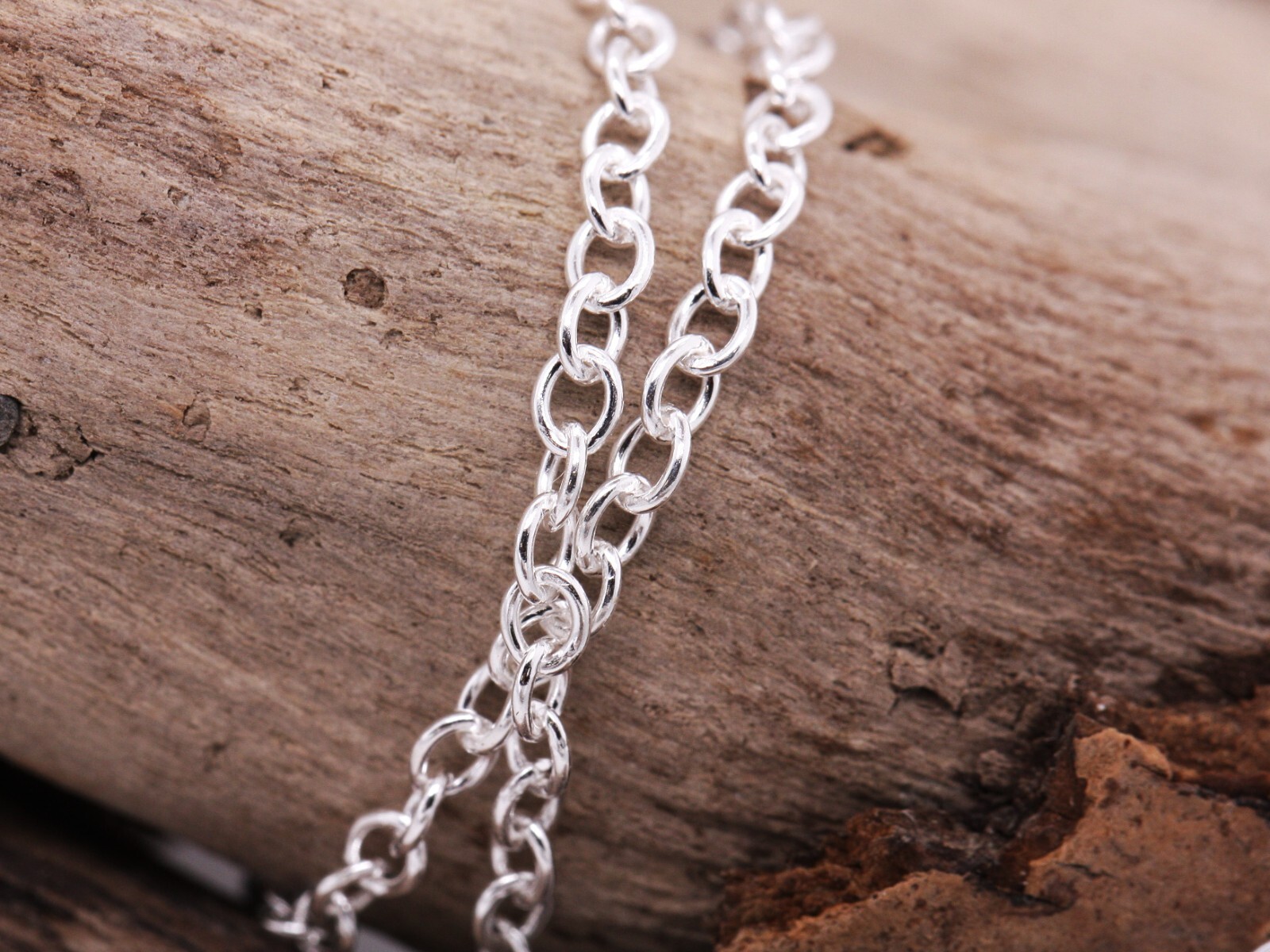 16″ – 16 Inch – 40cm Sterling Silver Oval Belcher 2.3mm Necklace Pendant Chain
