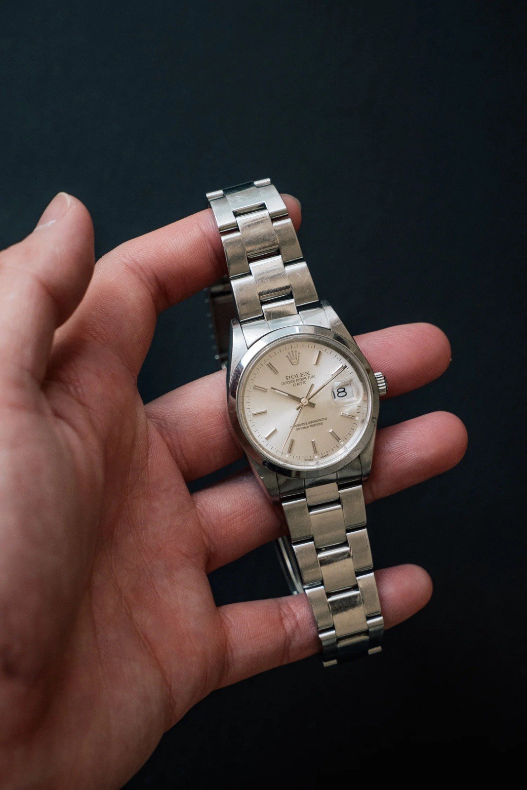Rolex Date 15200 34mm Silver Dial Men’s Watch