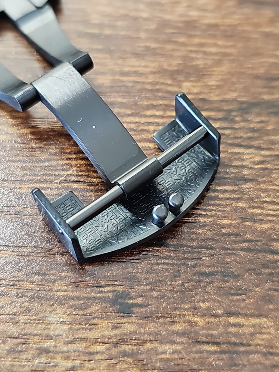 PANERAI WATCH OEM 22MM PVD BLACK FOLDING DEPLOYANT / DEPLOYMENT BUCKLE PAV00724