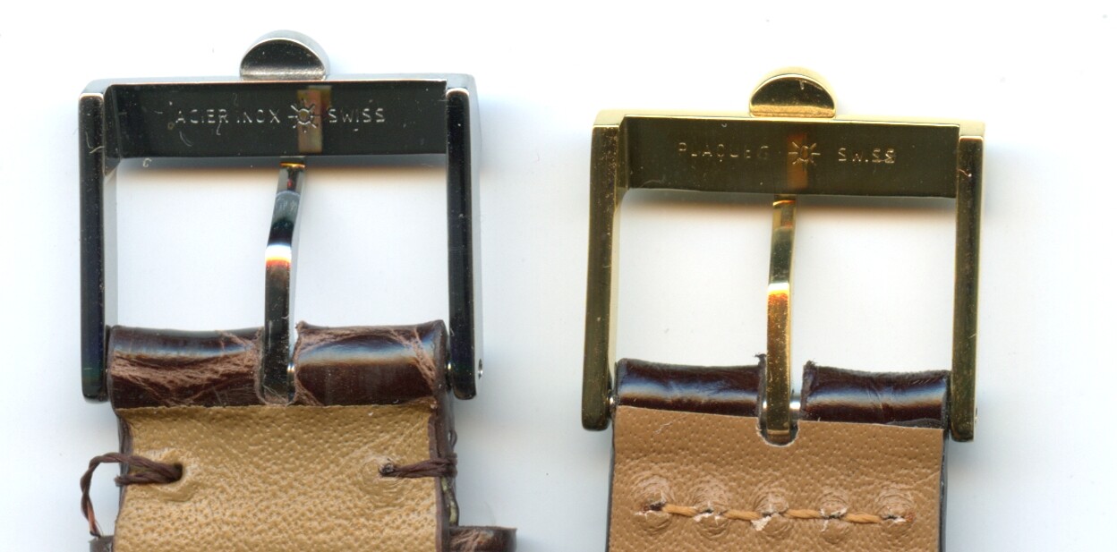 Deep Cognac Alligator Strap & Vintage Omega Buckle Gold or Steel