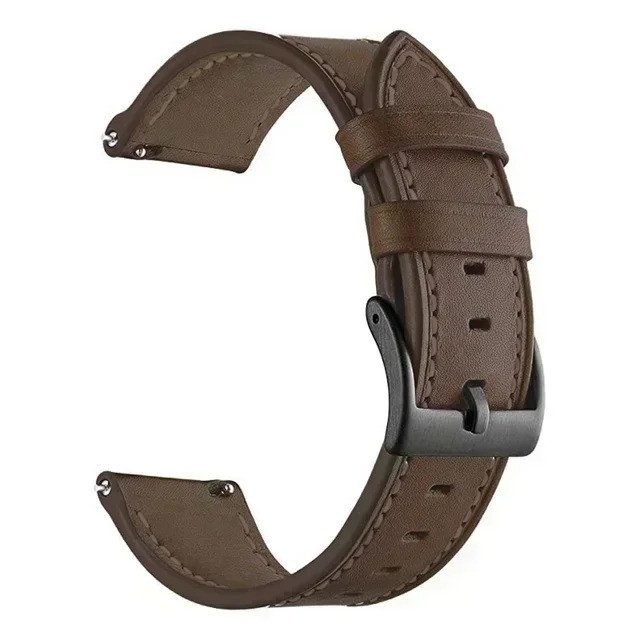 20mm 22mm Classic Leather Watch Band Strap Quick Release Wristband
