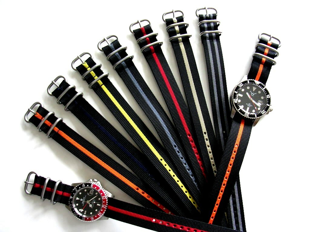 1pc UTC NATO strap SS Nylon Military RAF g10 watchband stitch Bond IW SUISSE usa