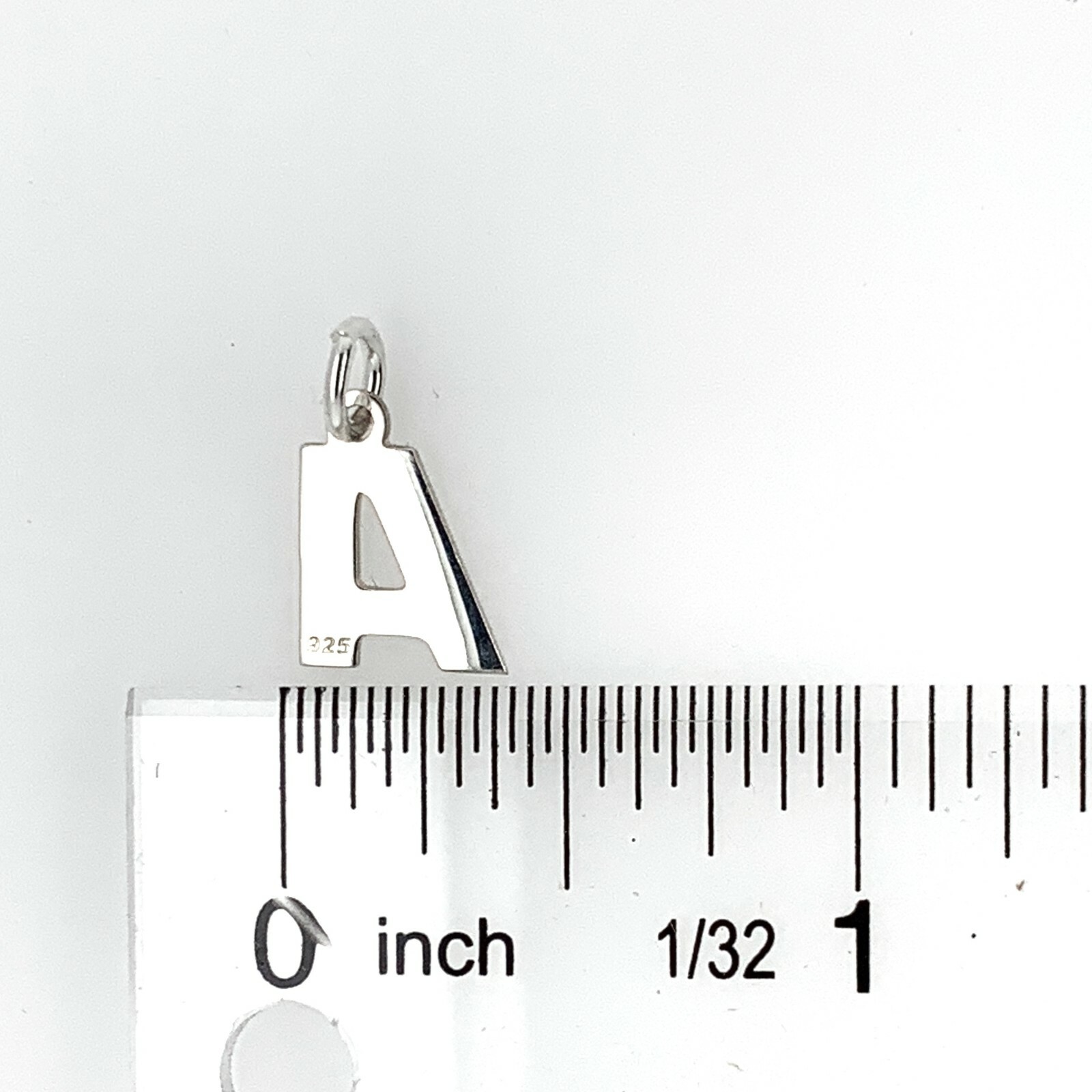 Initial Letter Charm Necklace Pendant Sterling Silver Woman Modern Stylish Trend