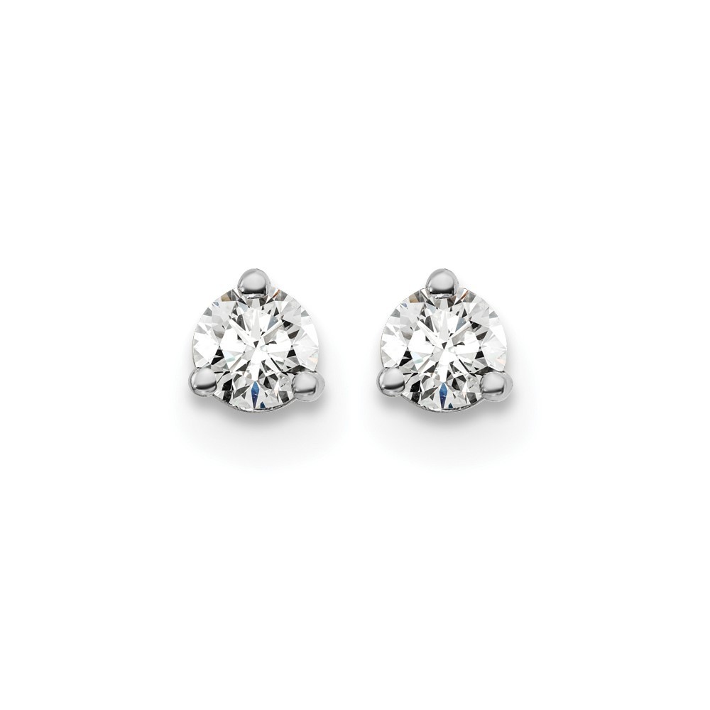 1/5 Ct Lab Grown Diamond Stud Earrings in 14k White Gold ( VS/SI, DEF)