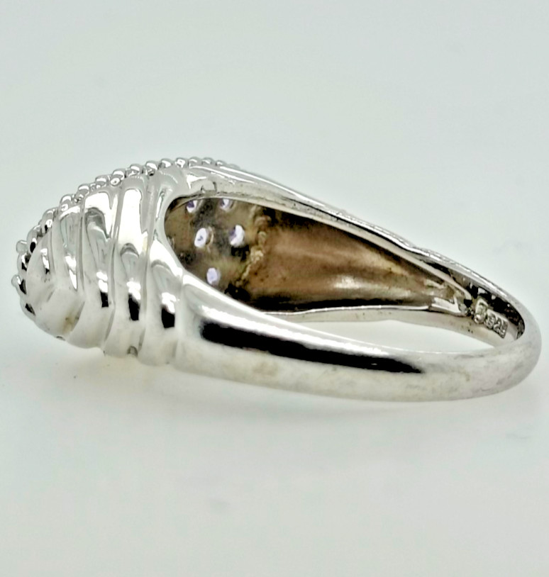 Vintage Purple Sterling Silver Thailand Ring Size 10