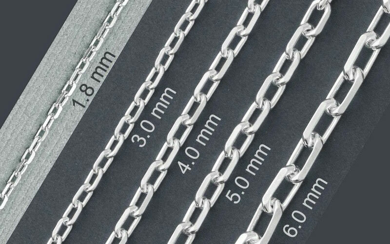 925 Solid Silver ANCHOR Chain Necklace-Italian Solid Sterling Silver Necklace