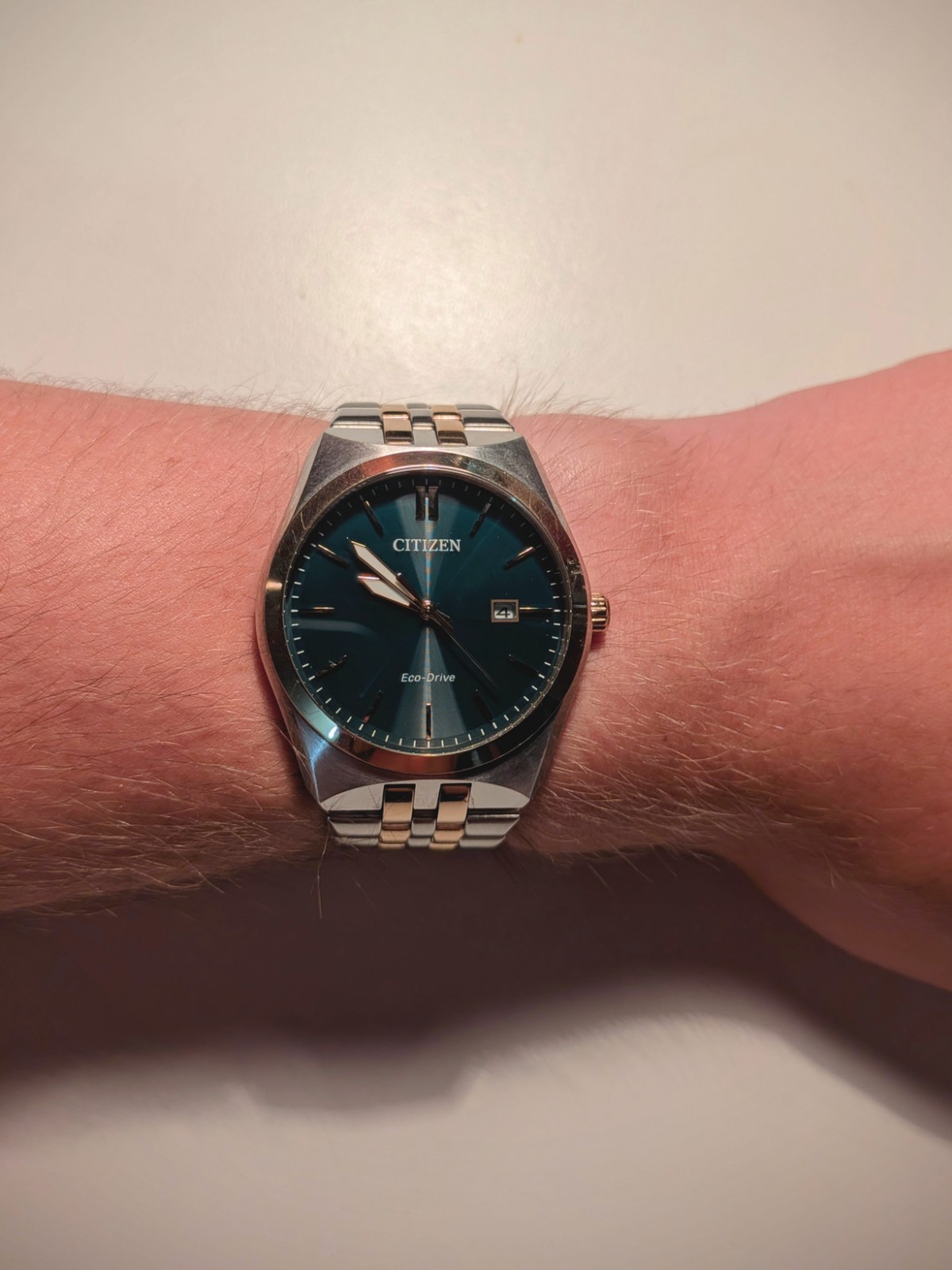 Citizen Corso Eco-Drive Formal Mens Watch with a Green Dial