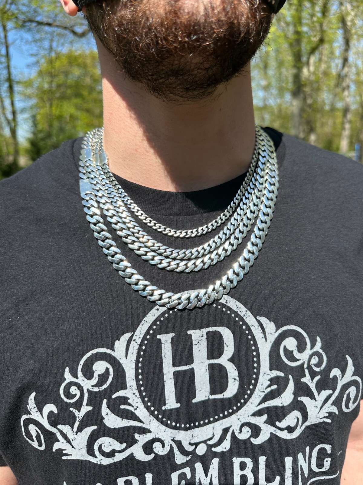 Miami Cuban Link Chain Necklace Real 925 Sterling Silver Sleek Box Clasp 6-12mm